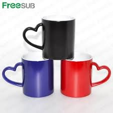 Outer Heart Handle Magic Mugs - Image 2