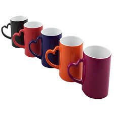 Outer Heart Handle Magic Mugs